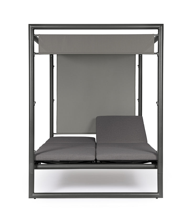 bizzotto bizzotto daybed konnor antracite struttura alluminio 213 x 149 x 196 cm tessuto idrorepellente ean 8051836690134