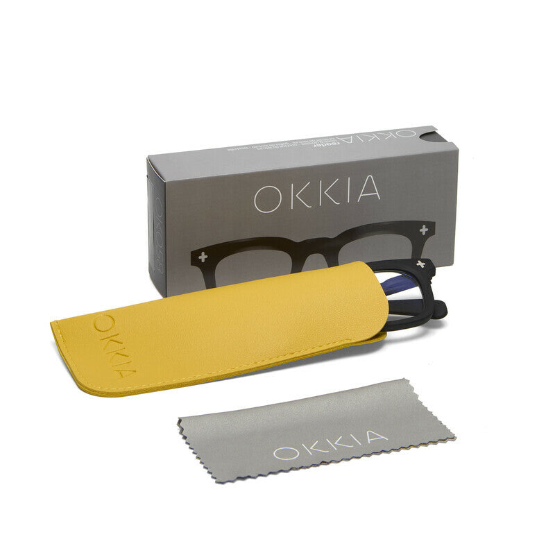 okkia okkia occhiale da lettura mod firenze premontato soft touch black diottrie 2 50 ean 8056211374760