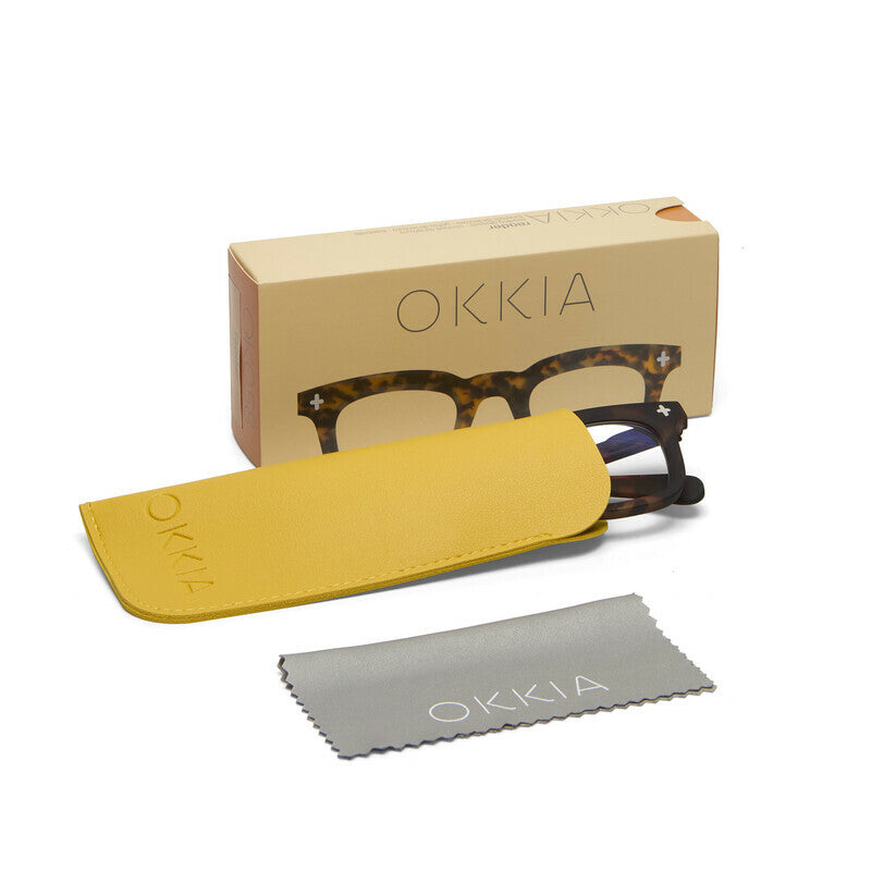 okkia okkia occhiale da lettura mod firenze premontato soft touch classic havana diottrie 1 00 ean 8056211374784