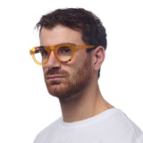 okkia okkia occhiale da lettura mod zeno soft touch anti luce blu giallo havana diottrie 1 50 ean 8055773197084