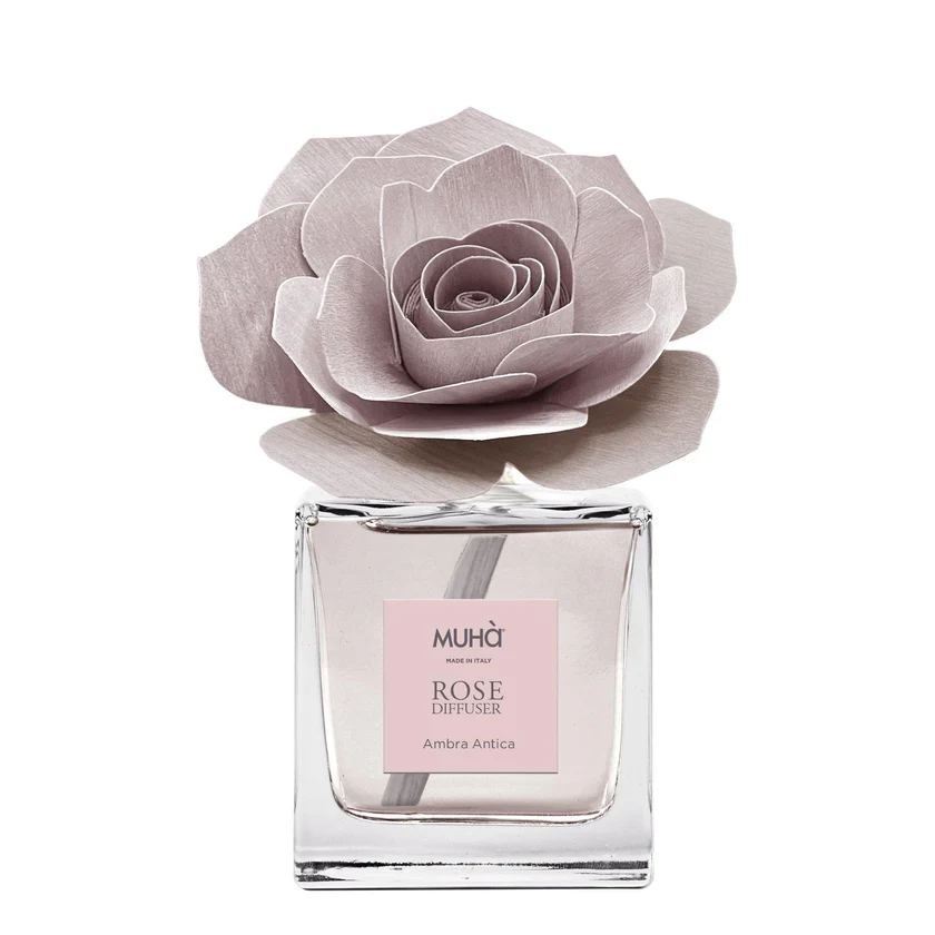 Muhà Profumatore Diffusore Rosa Rosa Ambra Antica 100 Ml