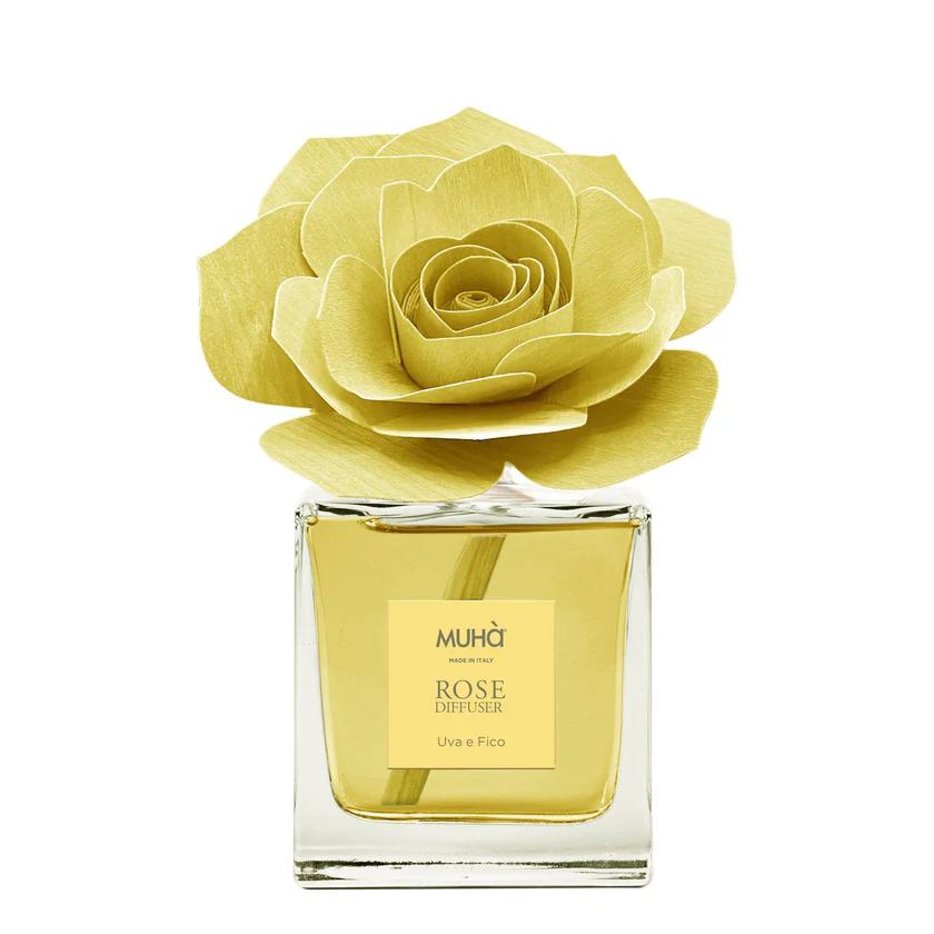 Muhà Profumatore Diffusore Rosa Gialla Uva e Fico 100ml