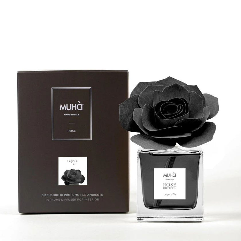 Muhà Profumatore Diffusore Rosa Nera Legni e The 100 Ml