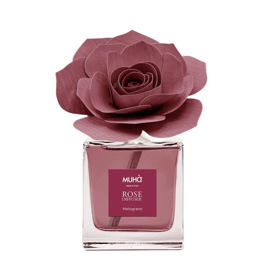 Muhà Profumatore Diffusore Rosa Bordeaux Melograno 100 Ml