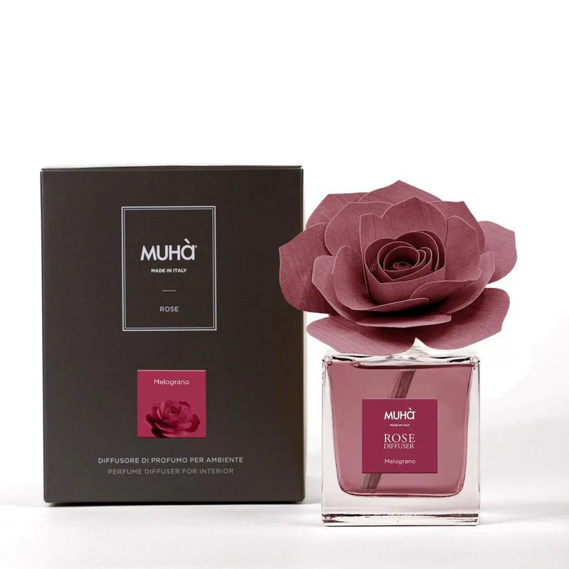 Muhà Profumatore Diffusore Rosa Bordeaux Melograno 100 Ml