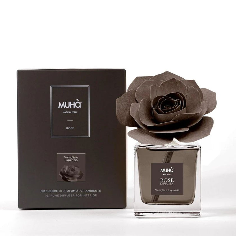 Muhà Profumatore Diffusore Rosa Marrone Vaniglia e Liquirizia 100 Ml