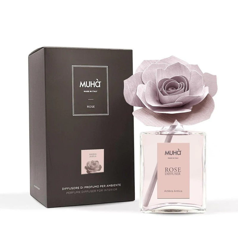 Muhà Profumatore Diffusore Rose Ambra Antica 200 Ml