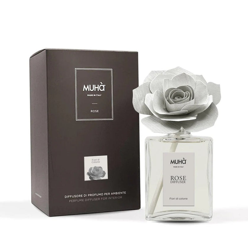 Muhà Profumatore Diffusore Rose Fiori di Cotone 200 Ml