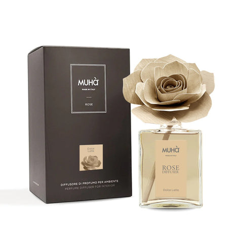 Muhà Profumatore Diffusore Fiore Rosa Dolce Latte 200ml