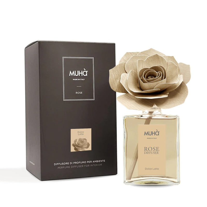 Muhà Profumatore Diffusore Fiore Rosa Dolce Latte 200ml