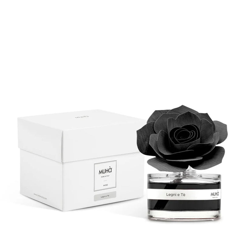 Muhà Profumatore Diffuser Rosa Nera Bomboniera Legni e Tè 50Ml