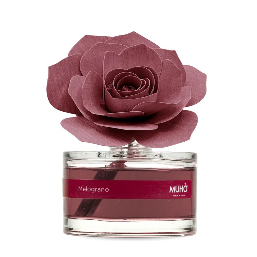 Muhà Profumatore Diffuser Rosa Bordeaux Bomboniera  Melograno 50 ml