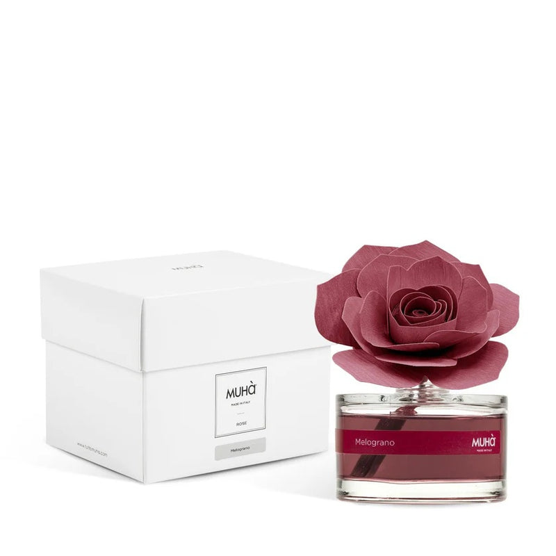 Muhà Profumatore Diffuser Rosa Bordeaux Bomboniera  Melograno 50 ml