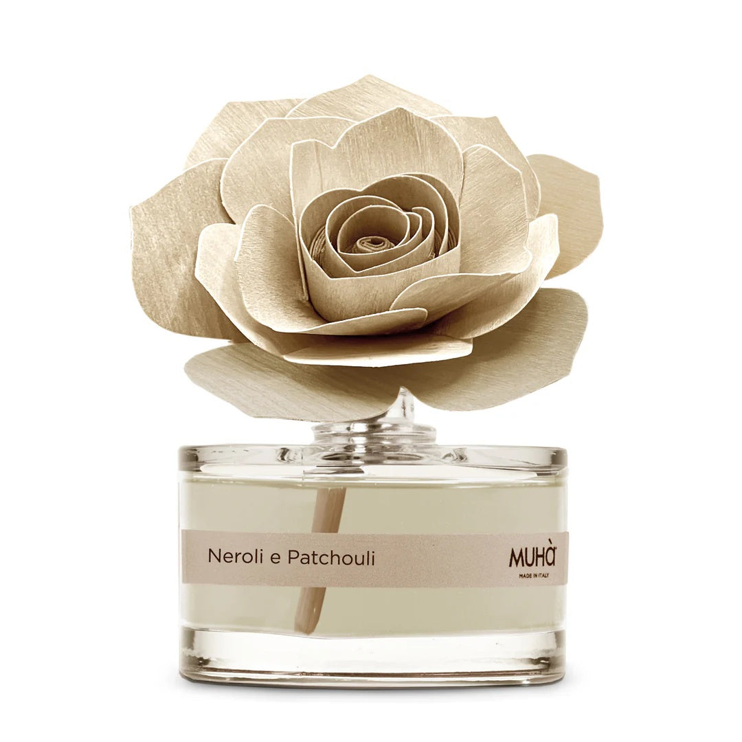 Muhà Profumatore Diffuser Rosa Burro Bomboniera Dolce Latte 50ml