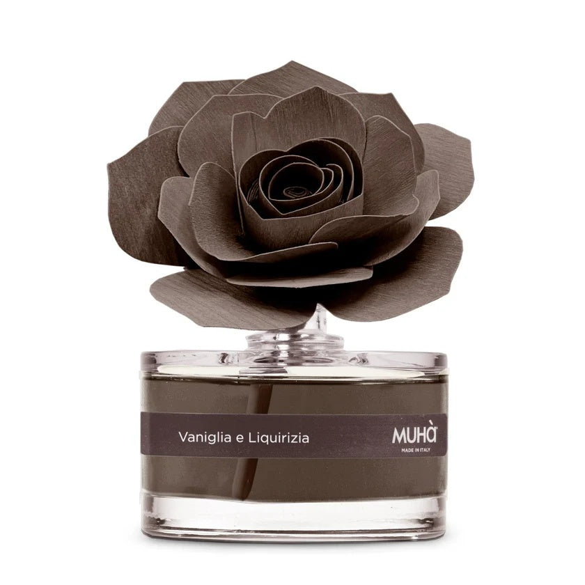 Muhà Profumatore Diffuser Rosa Marrone Bomboniera Vaniglia e Liquirizia 50ml
