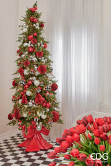 Albero di Natale Pino Luxury New H 180 cm con 2000 mini led D 100 Cm