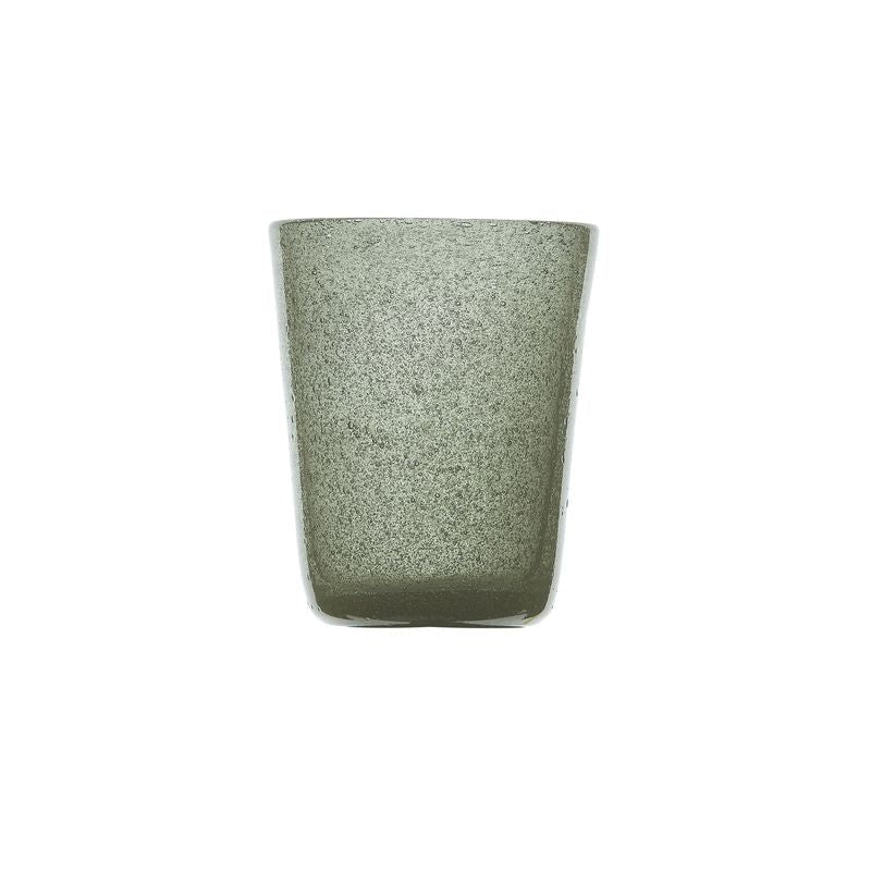 Zani Serafino Tumbler Bicchiere Acqua Grey in Pasta di Vetro