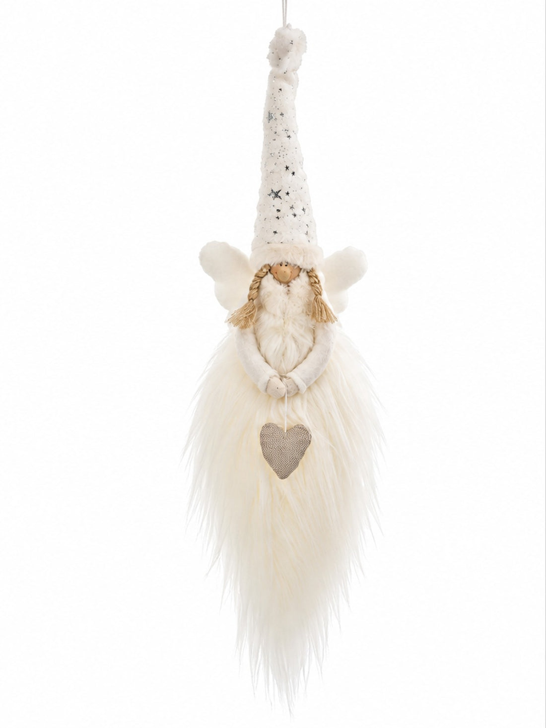 ARPIMEX Bambino Natale Appendino per Albero di Natale H 60 Cm Bianco