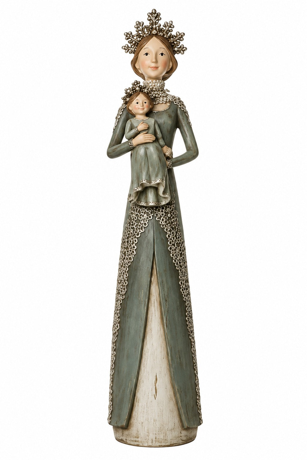ARPIMEX Madonna Natale con Bambino Resina 45 Cm