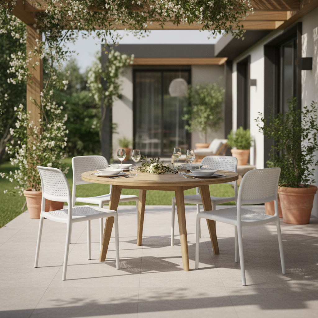 Nardi Bora Bistrot, weiß, Terrasse, Abendessen