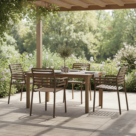 Nardi Doga Armchair tabacco terrazza cena