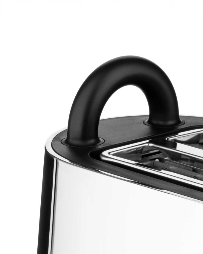 Alessi Tostapane Toru Nero in Acciaio Inox e Resina Termoplastica