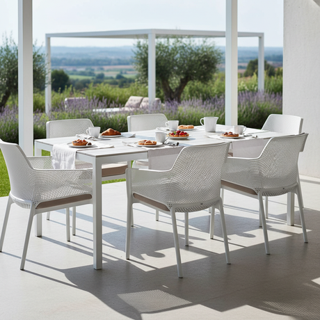 Net Relax White Fresh Outdoor Dining