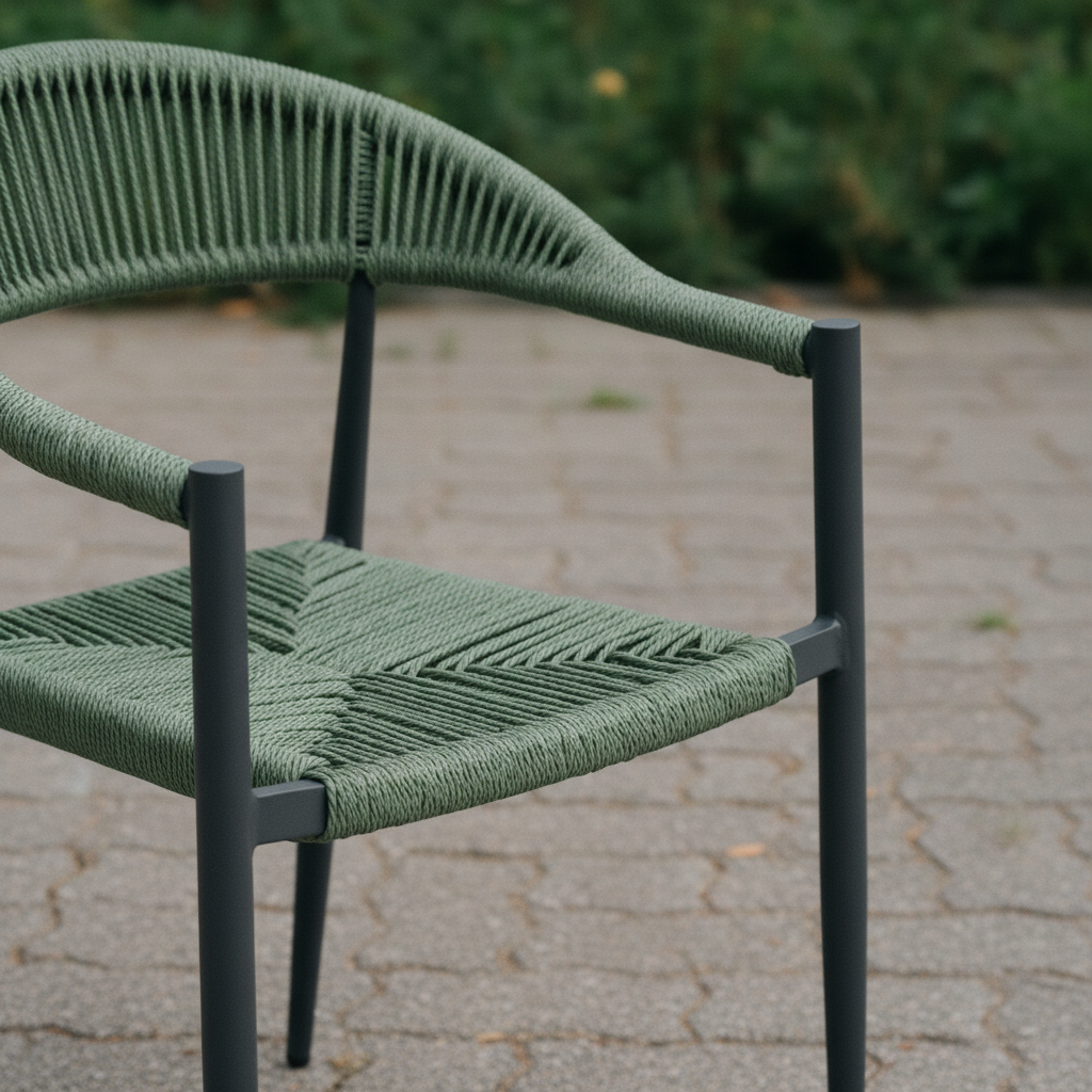 Poltrona Milano Grigio/Verde – Dettaglio materiali