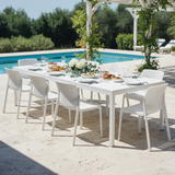 Rio 210 Extensible White Poolside Lunch Extended