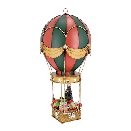 Bizzotto Decorazione Natalizia Noelle Mongolfiera con Regali – Addobbo di Natale