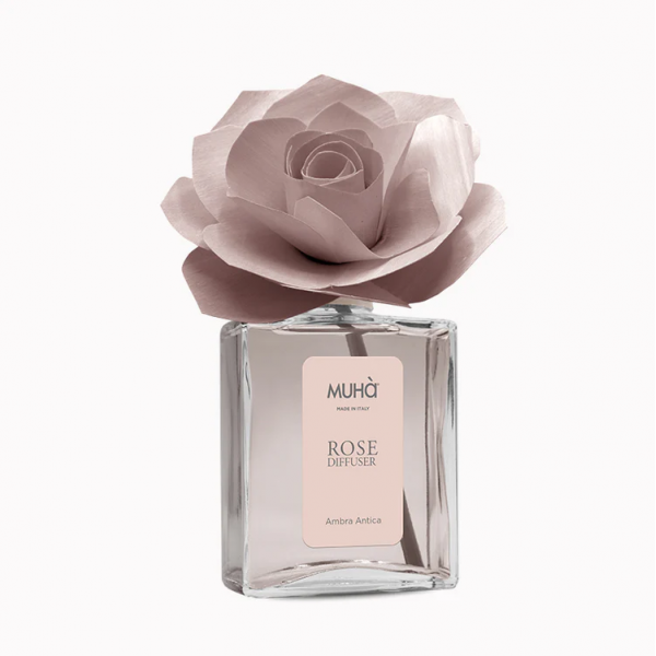Muhà Profumatore Diffusore Rose Ambra Antica 200 Ml