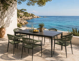 Moia Greenwood Alghero Tavolo Outdoor Antracite Gres Grigio 180×90 cm