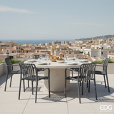 Szene 1 – edg – enzo – de gasperi – Stuhl – Streifen – dunkelgrau – Polypropylen – 8059824349064