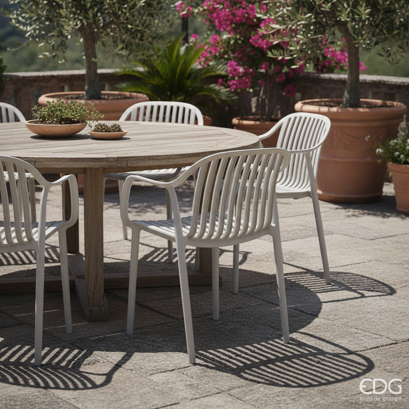 Sedia Righe Grigio Chiaro – Terrazza