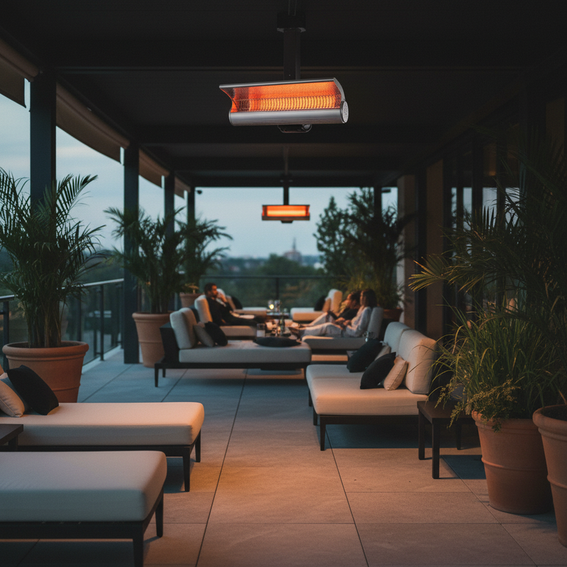 SINED Doppio Riscaldatore Soffitto – Terrazza Hotel
