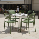 Tavolata bistrot con sedie Costa Agave