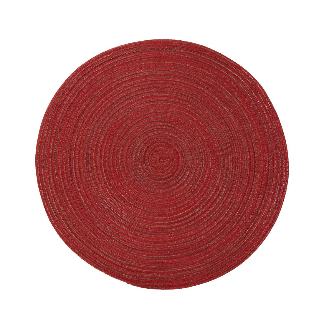 Versa Tovaglietta Americana Rotonda Rosso Ø 38 cm in PVC – Sottopiatto da Tavola Pratico e Lavabile