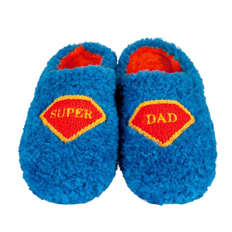 WD Lifestyle Pantofole Super Dad Taglia S/M – Pantofole Divertenti da Casa
