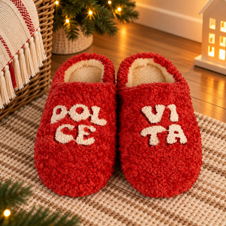 WD Lifestyle Pantofole Dolce Vita Taglia S/M – Pantofole Divertenti da Casa