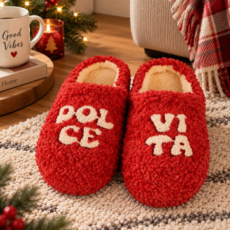 WD Lifestyle Pantofole Dolce Vita Taglia M/L – Pantofole Divertenti da Casa