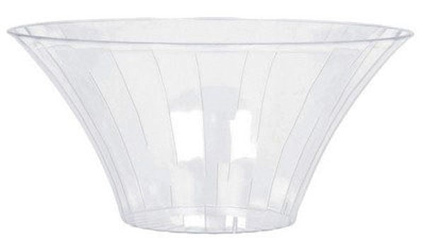 Transparent Plastic Container Vase 18 x 9 Cm