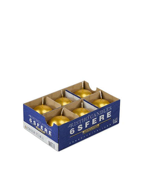 immagine-1-cereria-di-giorgio-candele-sfera-6-cm-6pz-oro-ean-8006545063298