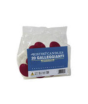 Cereria Di Giorgio Candele Galleggianti Ø 4,5 cm H. 2,7 cm (20 pz) - Bordeaux