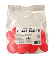 Cereria Di Giorgio Candele Galleggianti Ø 4,5 cm H. 2,7 cm (20 pz) - Rosso