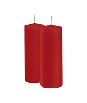 Cereria Di Giorgio Ceri Ø 7 cm H. 20 cm (2 pz) - Rosso