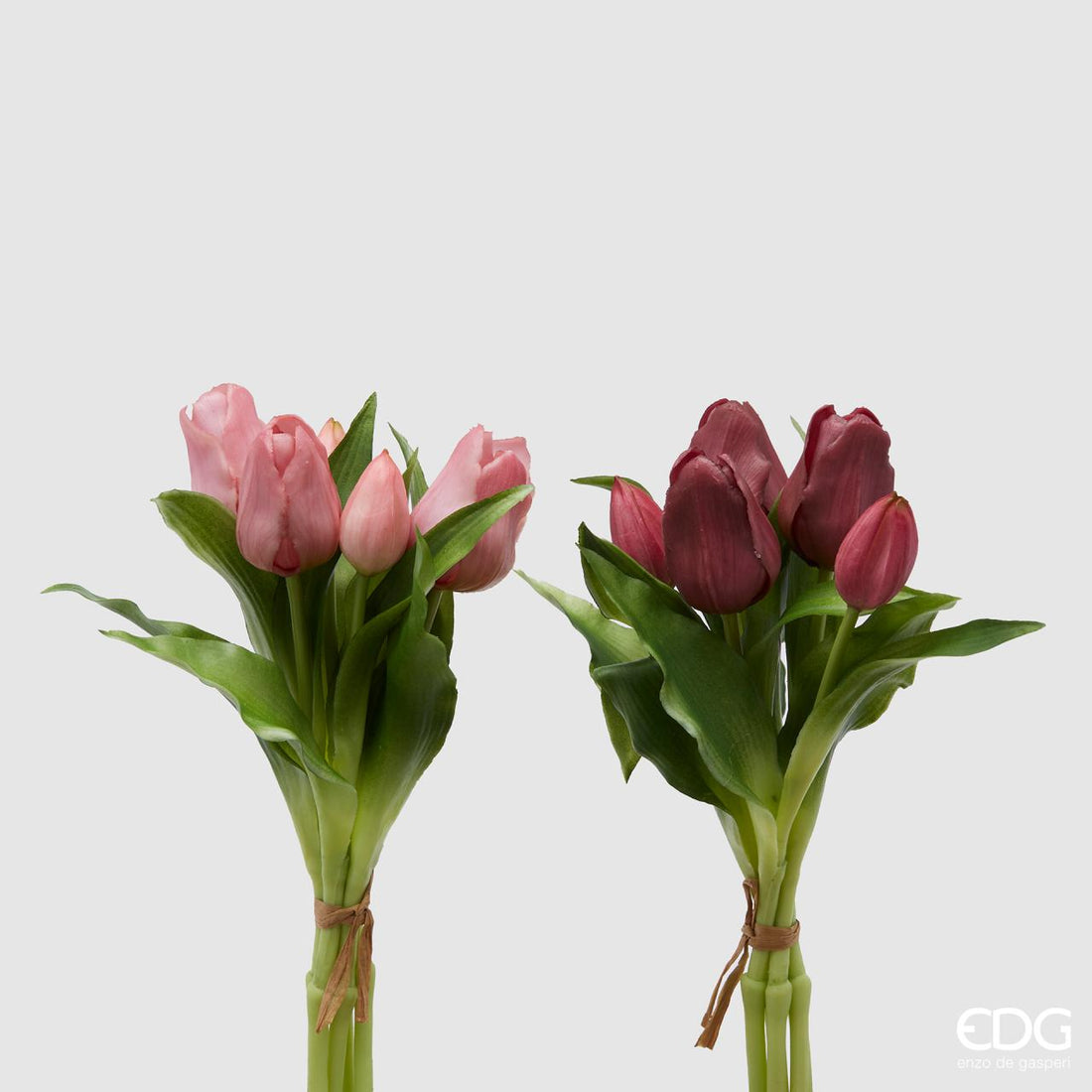 EDG Enzo De Gasperi Bouquet 5 Tulipani Olis Ass. H 28 Cm Mauve 1 Pz