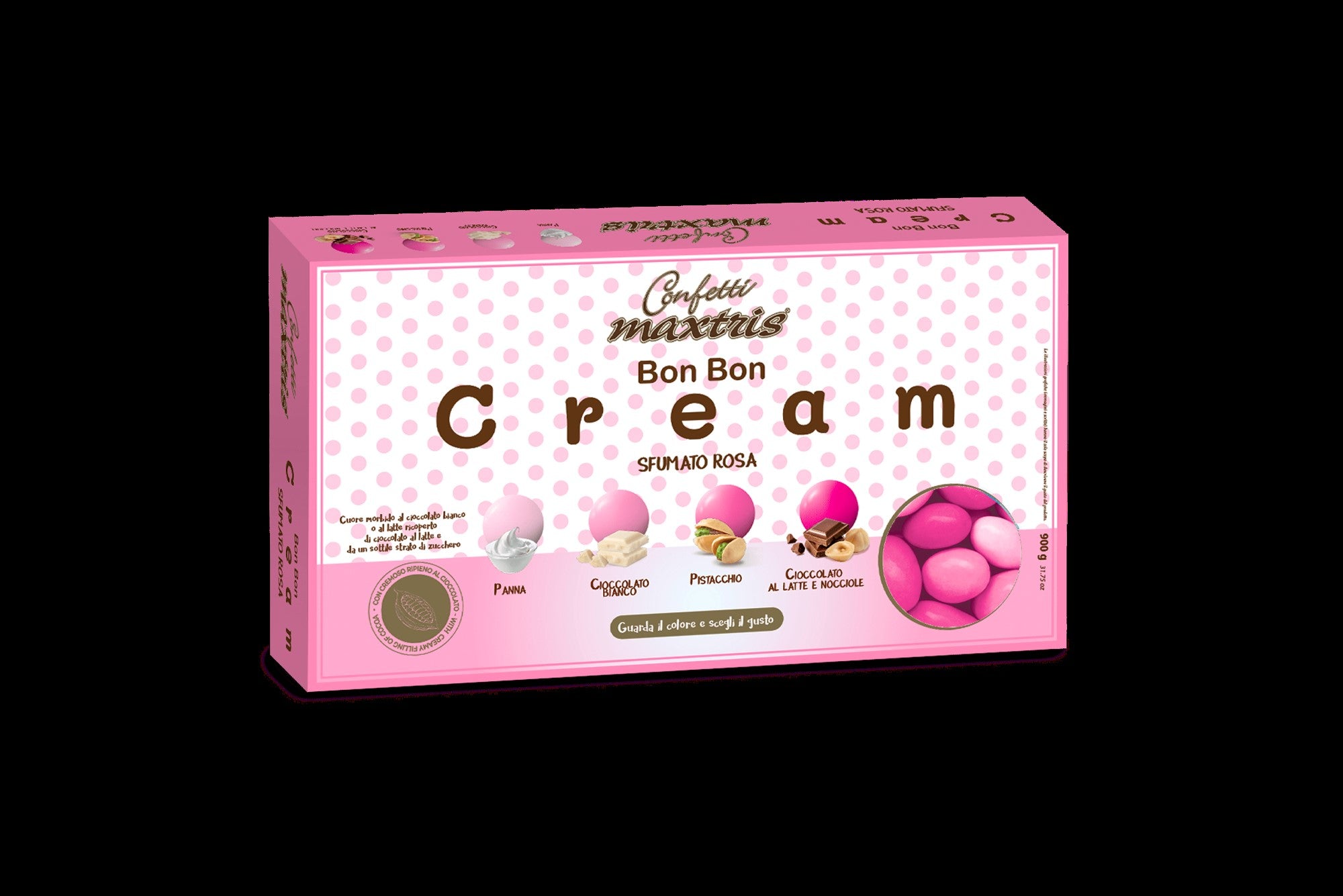 immagine-1-maxtris-confetti-bon-bon-cream-sfumato-rosa-900-gr-ean-8022470864861