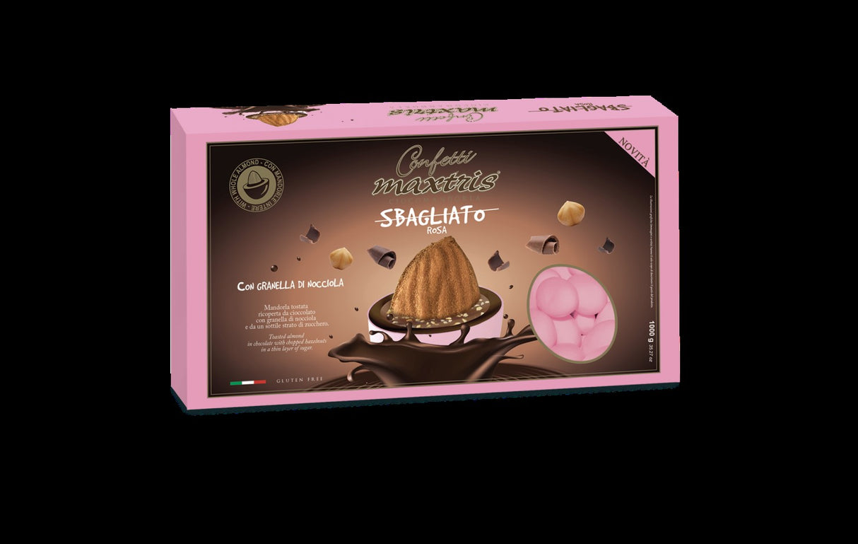 Confetti Rosa Sbagliato Granella di Nocciola 1 Kg