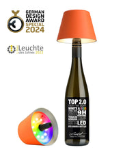 Sompex Top 2.0 Lampada per Bottiglie a Batteria RGBW Arancione