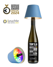 Sompex Top 2.0 Lampada per Bottiglie a Batteria RGBW Blu